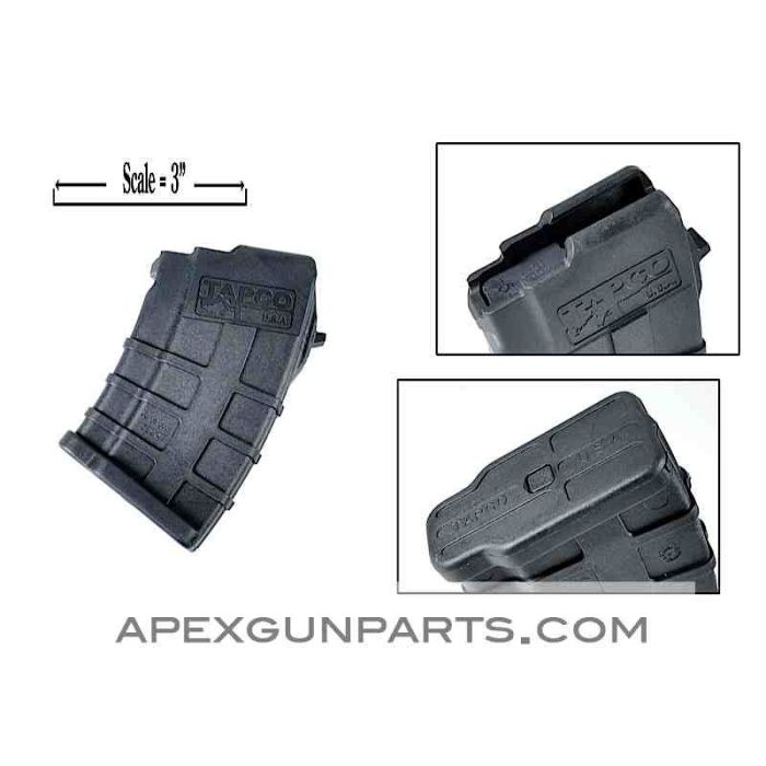 TAPCO AK47 5rd Magazine, Intrafuse, Black, US Made 922(R) Parts