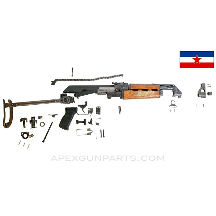 Yugoslavian M70AB2 Underfolder Parts Set, Bulged Trunnion, 7.62X39 *Good*
