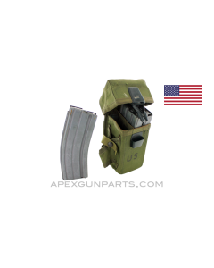 Colt AR-15 / M16 Magazine Pack, In Pouch, 30rd, 5.56 /.223, Aluminum, USGI, *Very Good* 