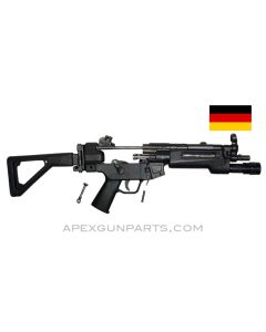 H&K MP5 Parts Kit, 8.5" BBL, 9mm, (0,1,2) Burst Lower, TAC Light, Side Folding Stock, *Very Good* 