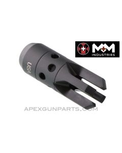 "Chaos" AK Muzzle Device, 14X1 LH Thread, US Made 922(r) Compliance Part, by M+M, *NEW*