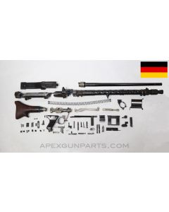 MG-34 Machine Gun Parts Kit W/Torch Cut Receiver, Issue Barrel, Wood Stock, No Bipod, Partly Matching, 7.92x57 *Good* 