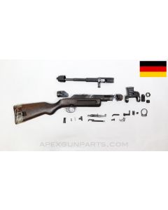 MP-41 Parts Kit w/Wood Stock, Haenel Marked Torch Cut Receiver, German Issue, 9mm *Good* 