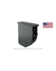 M249 SAW Hard Magazine for 200rd Belts, Black Plastic, *Very Good*