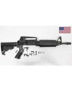 Colt M4 Commando Parts Kit, Flat Top Upper w/ Carry Handle Attachment, 11.5" Barrel, 4-Position Carbine Buttstock, .223 / 5.56 *Very Good*