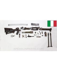 Breda Model 5G Parts Kit w/ Cut Receiver, Monopod & Bipod, Wood Buttstock, Italian Issue, 6.5x52mm Carcano *Good* 