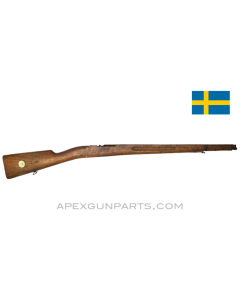 Swedish M38 Mauser Short Rifle Stock, Partially Stripped, *Good* 