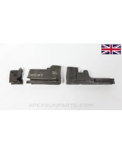 BREN MK2 Cut Receiver Sections, 3 Sections, No Fronts, Gap in Center Section *Good* 
