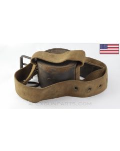 M2 60mm Mortar Muzzle Cap, Leather / Canvas *Good*