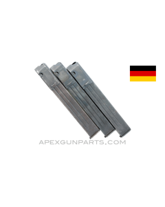 MP-38 / MP-40 Magazine, Ribbed, 32rd, 9mm, Blued, *Good*