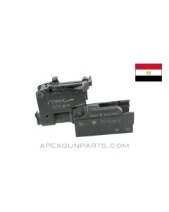 Egyptian AKM Front Trunnion, With Rear Sight Block Assembly, Arab Marked *Good*