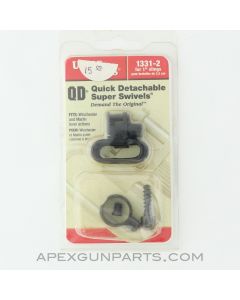 Uncle Mike's QD Sling Swivels, Winchester & Marlin Lever Actions, For 1" Slings, 1331-2 *NEW*
