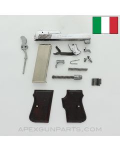 Tanfoglio Titan Pistol Parts Kit, Chrome, Brown Grips, w/ Magazine, 7rd, Cal. .25 *Good*