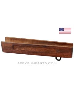 Thompson SMG Horizontal Foregrip  w/Sling Swivel, 1/2 Inch Slot, WW2,  Wood *NOS* 