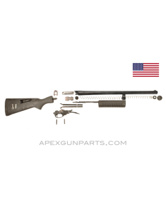 Remington 870 Kit with Davis SpeedFeed Stock, 20 Inch Magnum Barrel, Cylinder Choke, 4 Round, 12 Gauge, *Good*