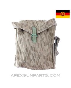 East German Gas Mask Bag, Rain Drop Pattern, USED