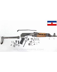 Yugoslavian M70AB2 Folding Stock Parts Set, w/ Cut Barrel, Stamped, 7.62x39 *Good*