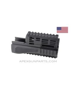 C39 V1 / RAS47 / AK47 / AKM Quad Rail Handguard Set, Black Polymer *NOS* 922 Compliant 