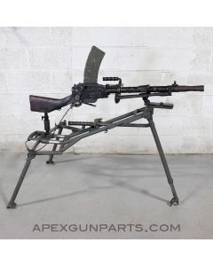 Madsen Display Machine Gun & Tripod, Non-Functional, WWII, Metal, 8X57 *Good* 