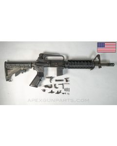 Colt M16A2 Commando Parts Kit, 11.5&quot; HBAR, Colt M16A2 Lower, 3-Round Burst, Knights Armament Quad Rail Handguard, No Carrier, .223/5.56  *Very Good*