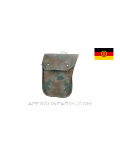 East German AK-47 Magazine Pouch, 2-Cell, Splotch Pattern, Canvas, *Good* 