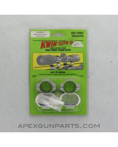 KS-MK85-S Kwik-Site See Through Scope Mount, Muzzle Loader, Silver *NEW*