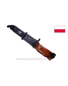 Polish Tantal AK-74 / AK-47 Type 2 Bayonet & Scabbard w/Leather Hanger, Matching Numbers *Very Good* 