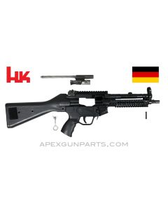 H&K MP5 Parts Kit, 8.5" BBL, 3 Position Lower (S, E, F), Polymer Fixed Stock, Picatinny Scope & Acc. Rails, 9mm, *Very Good*