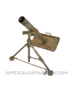 Yugoslavian 82mm Mortar Set, M69A, Rectangular Baseplate, NonMatching *GOOD* 