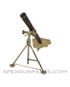 Yugoslavian 82MM Mortar Set, M69A, Triangular Baseplate, Non-matching *GOOD* 