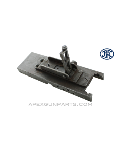 Browning M2 .50 Cal. Top Plate, with Bolt Hold Down Bracket & Rear Sight, Israeli Marked, FN Belgium, *Good* 