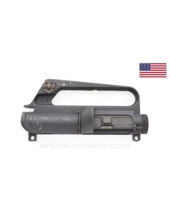 Colt AR-15 / SMG 9mm Upper Receiver, w/ Rear Sight, Ejector Door and Gas Deflector *Good* 