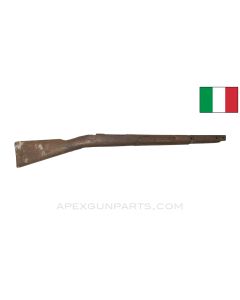 Italian Carcano M38 Short Rifle Stock, 34.5", w/ Buttplate, Cracked, Wood *Fair*