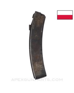 Polish PPS-43 Magazine, 35rd, Steel, Blued, 7.62x25 *Good*