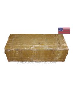 Thompson 1928A1 Wood Storage Crate, T6, OD Green, *Fair* Sold *As Is*