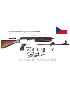 Czech VZ-58 Fixed Stock Parts Kit ,15.5" Populated Barrel, Factory Finish, Composite Furniture, 7.62x39 *Good* 