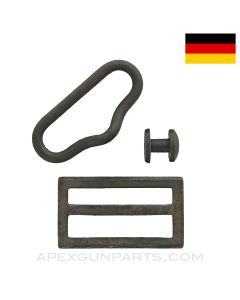 98 Mauser Steel Sling Buckle, Narrow Loop with Button *Very Good*