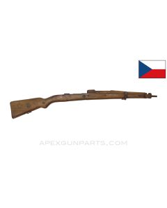 Czech VZ-24 Mauser Stock, w/ Trench Art & Communist Star on Buttstock, 38", Wood *Good*