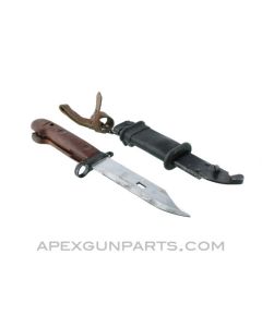 Polish Type 2 AKM/ AK-47 Bayonet, Orange, Non-Matching, *Good* 