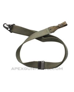 CETME Models C & L, Mauser FR7 & FR8 Sling, Canvas With Steel Hook and Button *Good* 