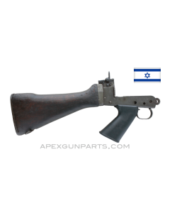 Israeli FAL Buttstock Assembly, With Lower, Stripped, *Good*
