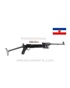 Yugoslavian M56 SMG Parts Kit , Original 9.75" Barrel, Folding Stock, Incomplete, 7.62x25, *Good* 