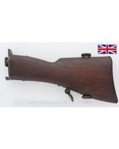 1914 Lewis Gun Buttstock Assembly, w/ Tang, Swivel, Oiler and Patent Marked Butt Plate *Very Good* 