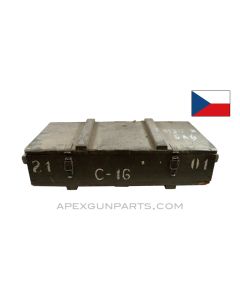 Czech VZ-58 Spare Parts Crate , Wood with Divided Trays, Green *Good* 