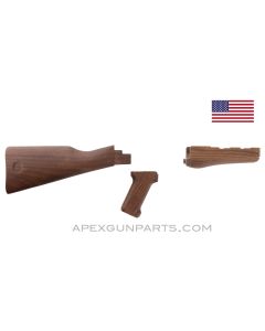 WASR-10 / AK-47 Century Arms 50th Anniversary Stock Set, Walnut, US Made 922(r) *NEW Old Stock*