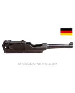 C96 Mauser Pistol Barrel and Extension, 4", w/ Adjustable Rear Sight, Pitted Bore, 7.63x25, *Good*