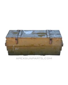 Thompson 1928A1 Wood Storage Crate, T2, OD Green, *Fair*, Sold *As Is* 