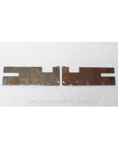 Maxim MG Display Side Plate Set, Left & Right, Plain Steel, In the White *Very Good*