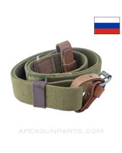 Russian M91/30 Mosin Nagant Sling, Canvas, Green *Very Good*