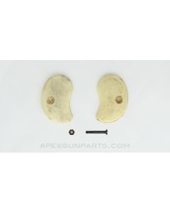 Derringer Grip Set, w/ Grip Screw, Polymer, Ivory Color *Good*